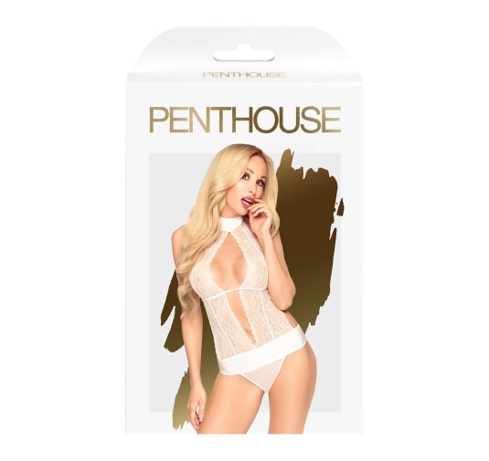 Bielizna-Perfect lover white M/L PENTHOUSE